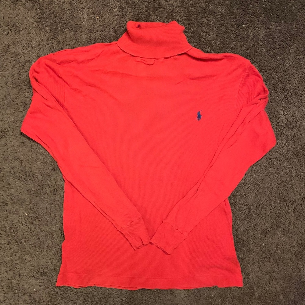 Vintage Ralph Lauren red turtleneck shirt
